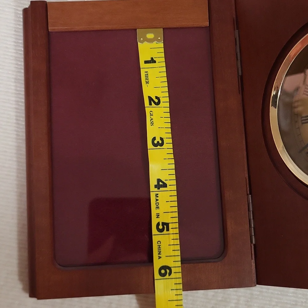 Wooden Clock Photo Frame 